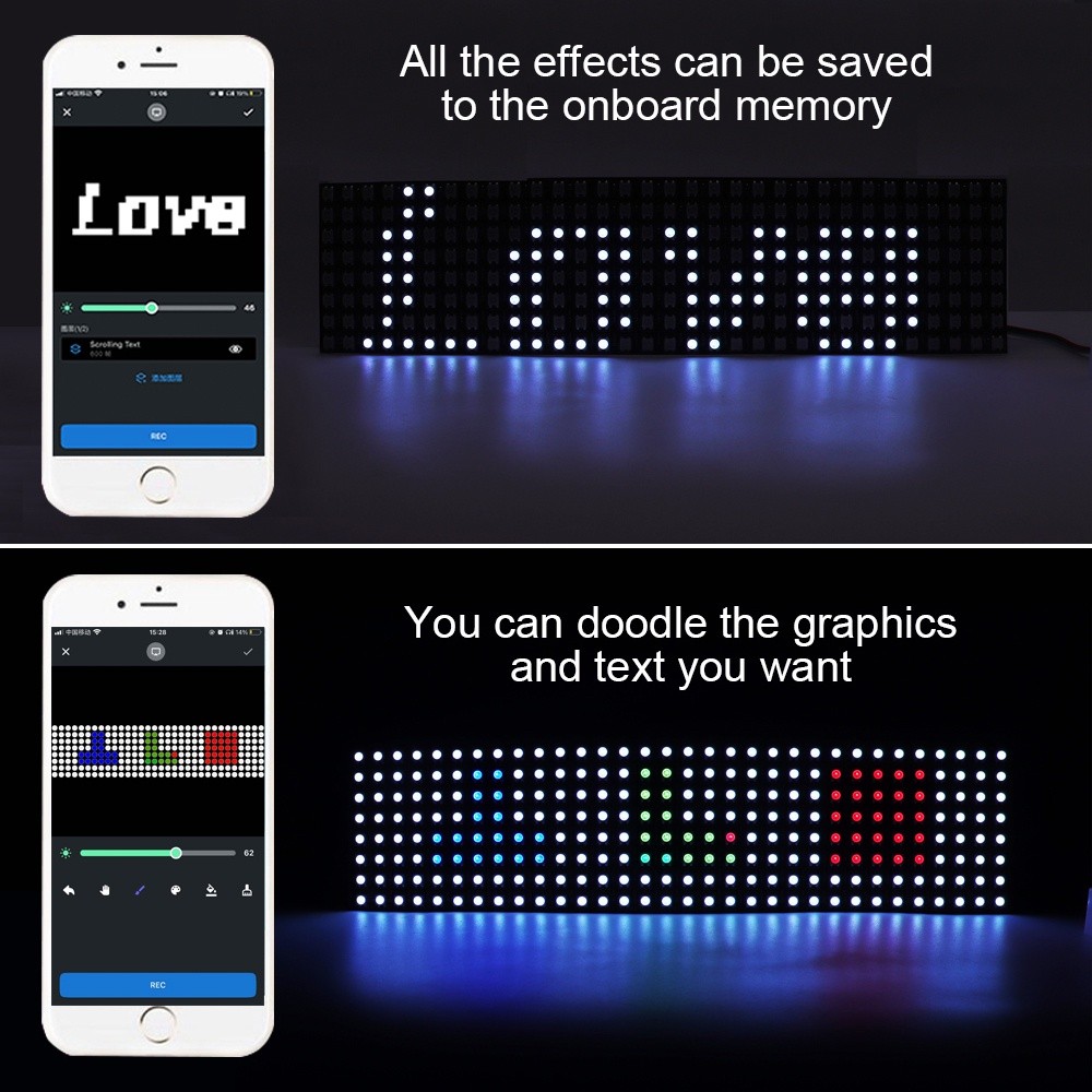 Xnbada SP801E Wifi Art-Net Magic LED Controller LED Matrix Panel Module ...