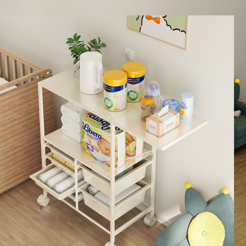 Kitchen Trolley Kitchen Mobile Multi Layer Storage Cabinet Microwave ...