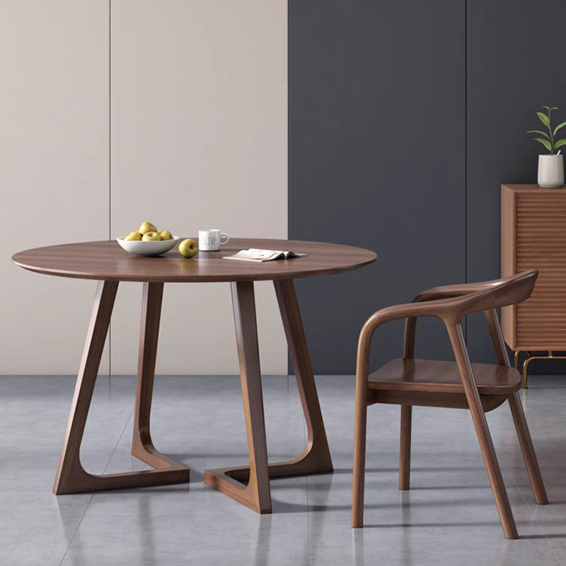 All Solid Wood Round Dining Table Small Round Dining Table Simple And ...
