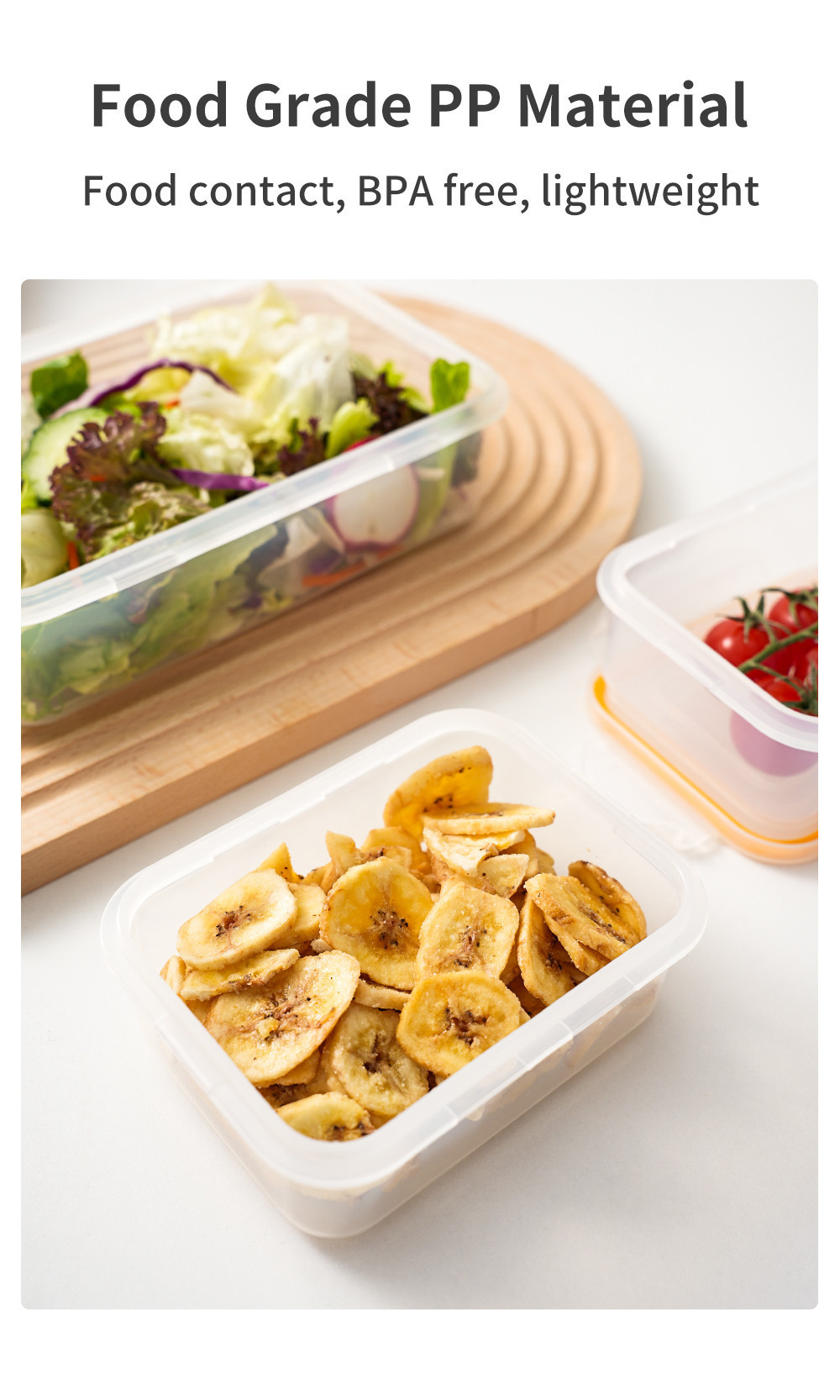 Simplus Food Storage Containers BPA Free Microwave Safe(340ML*2+800ML ...