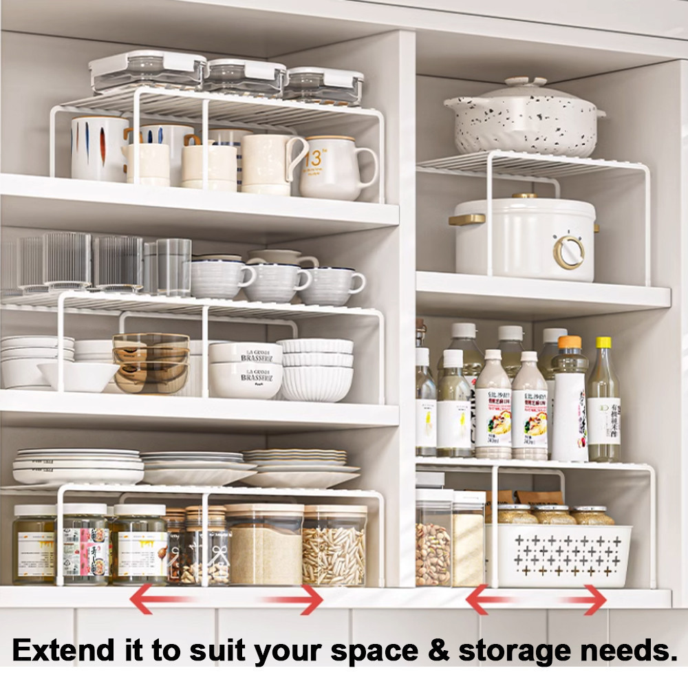 MANA-Extendable Kitchen Rack Organizer | Shopee Singapore