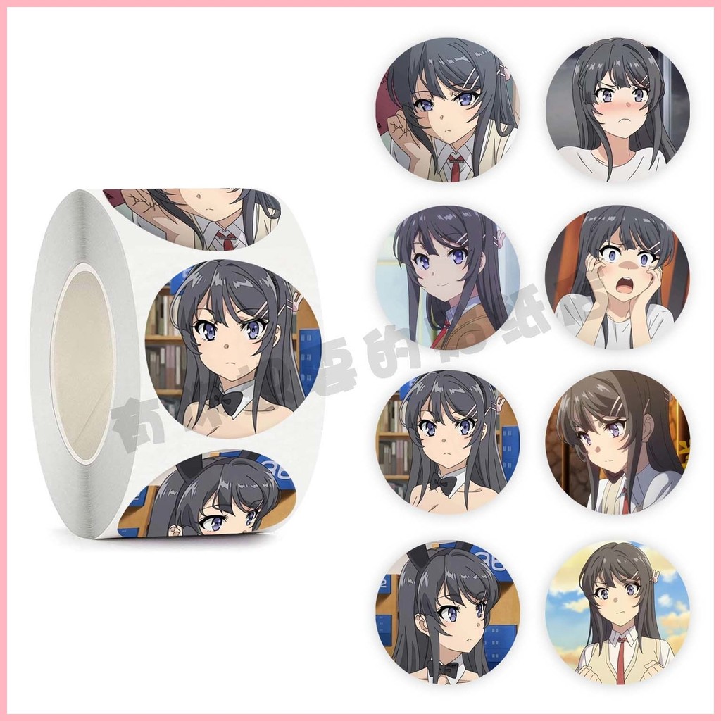 [GUYN] Sticker Roll Sticker Sakurajima Mai Cartoon Anime Sakurajima Mai ...