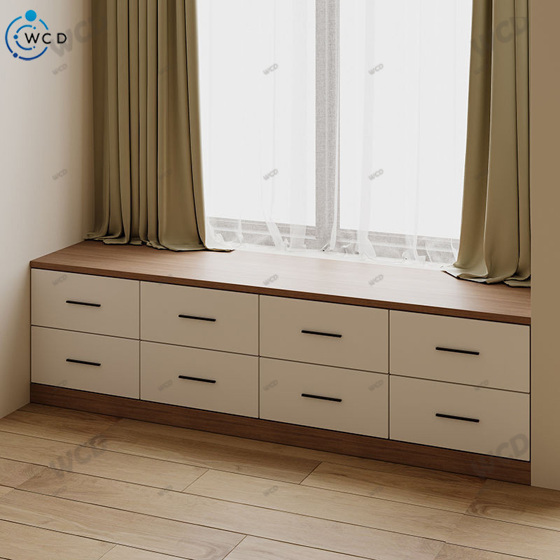WCD Bay Window Cabinet Chest Of Drawers Low Cabinet Floor Cabinet ...