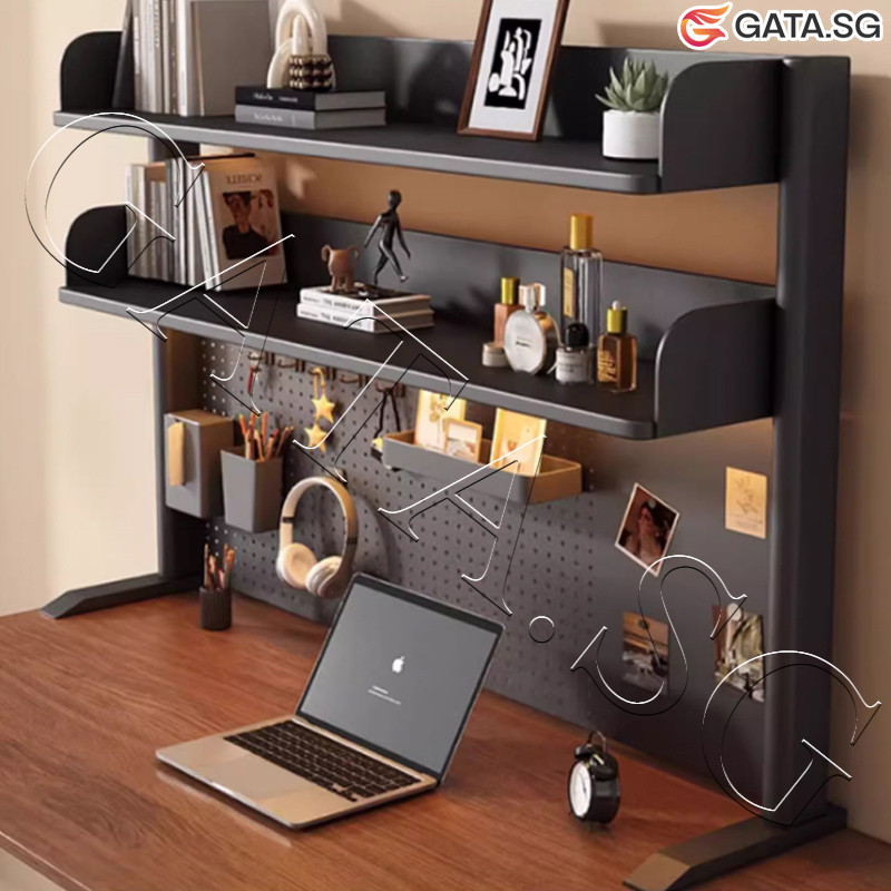 Shelf Rack Storage Rack With Desktop Perforated Board Study Table ...