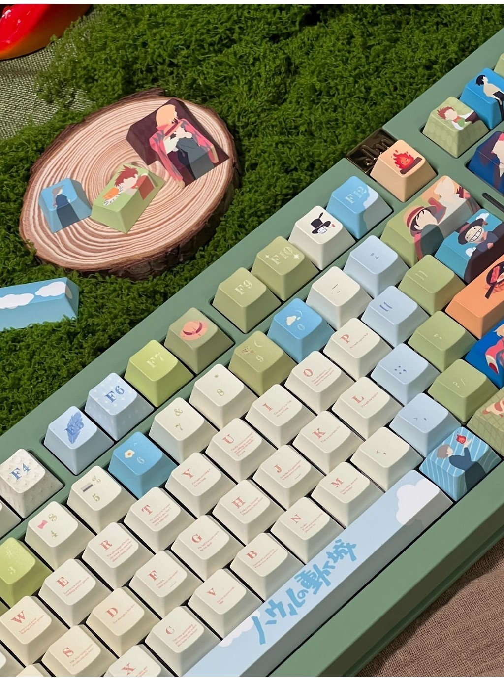 Howl's Moving Castle Keycap Cherry/EOA Profile 143 Keys PBT Five-sided ...