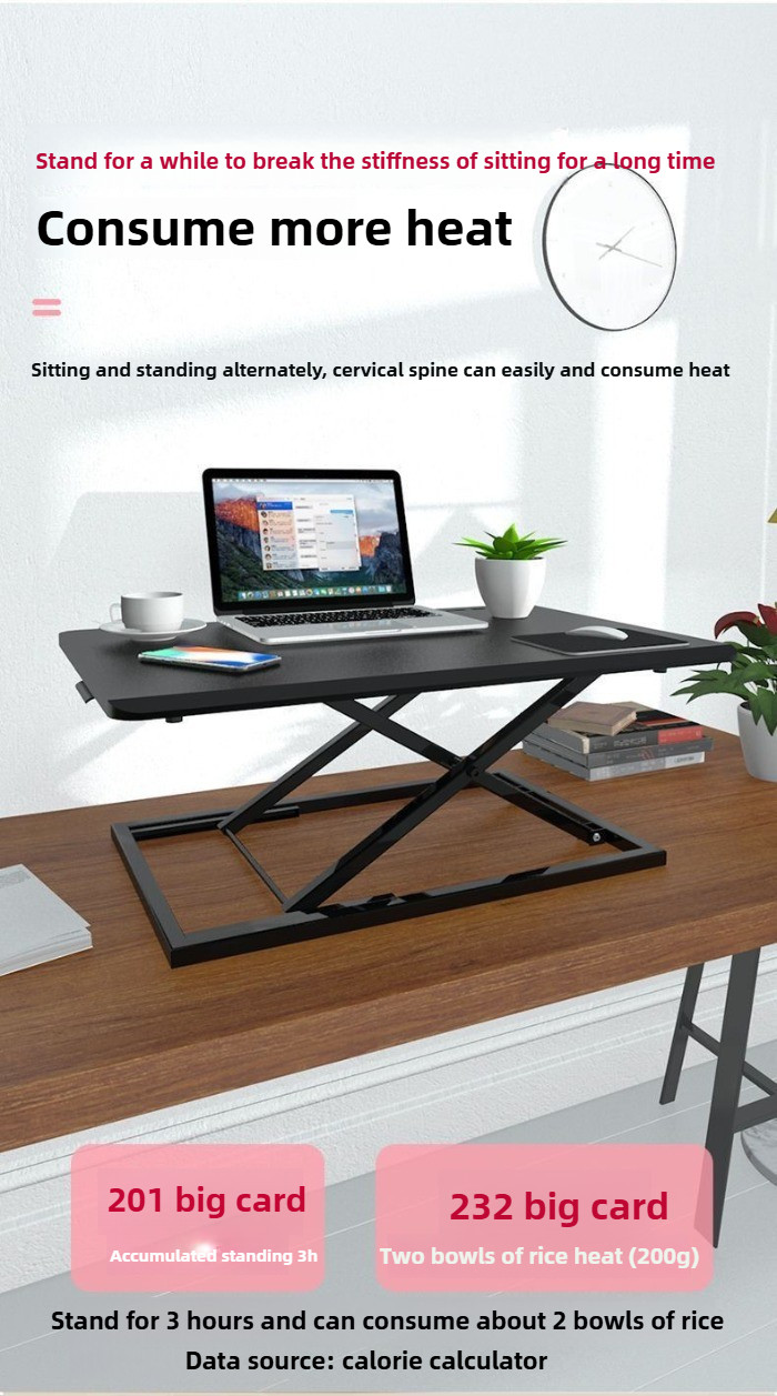 Computer desk, computer lift, standing workbench, laptop desk, desktop ...