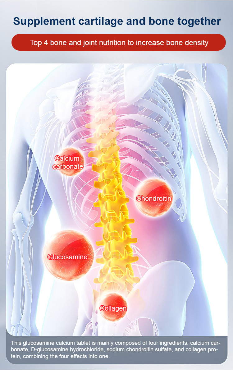 ️】Glucosamine chondroitin calcium tablet 【缓解骨质疏松】氨糖软骨素钙片galcium ...