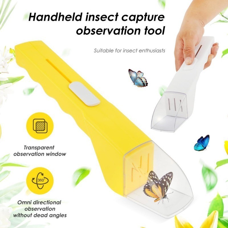 Portable Handheld Insect Catcher Observer Transparent Insect Trap ...