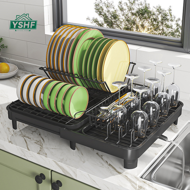 Plate Rack Dish Drying Rack With Holder Dish Drainer Kitchen Dish Kitchen Organiser Kitchen Bowl Rack Drain Rack Household Multifunctional Dishwasher Sink Hanging Dishes Cups O12 Shopee Singapore