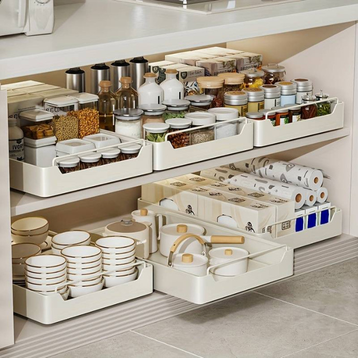 Accessible Sliding Rack Drawer Pull-Out Cabinet Organizer / Under Sink ...