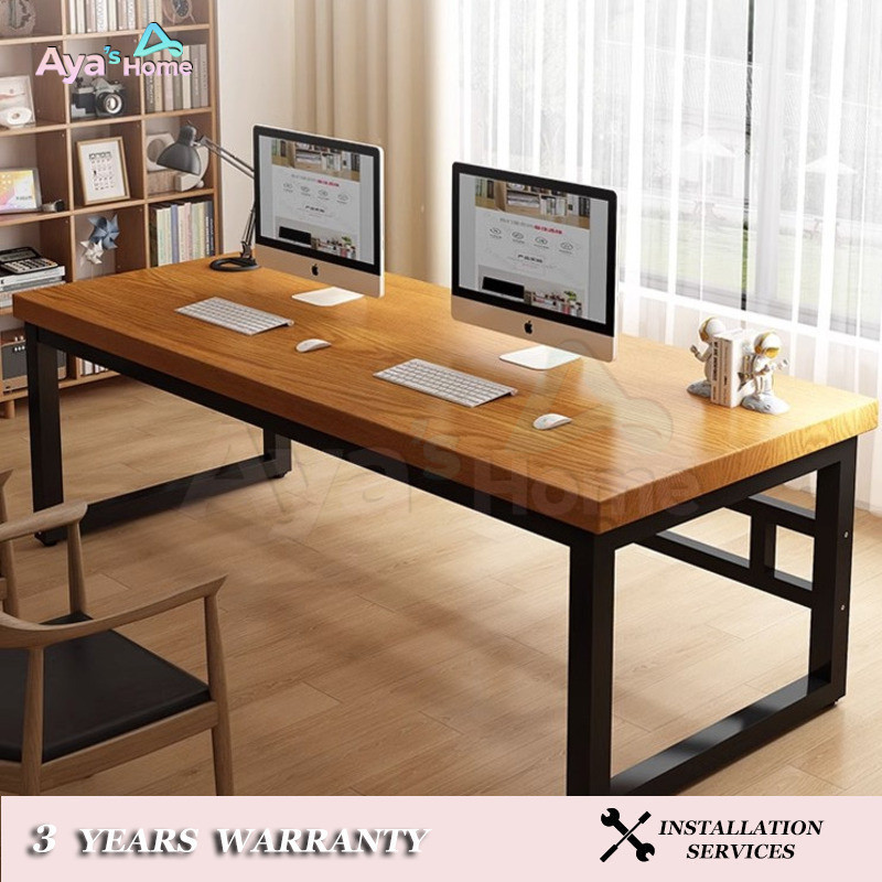 Office Solid Wood Nordic Study Desk Computer Home Bedroom Simple ...