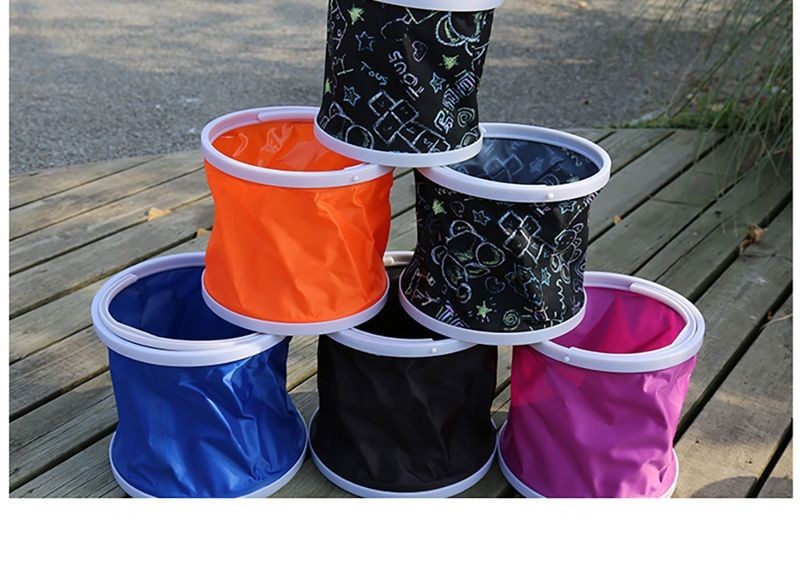 Folding Portable Bucket Fishing Bucket Car Wash Bucket Multifunctional ...