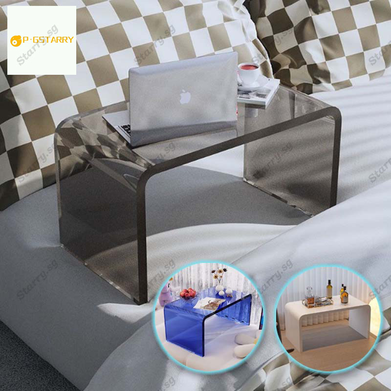 S·T Side Table Acrylic Transparent Multi Use Sofa Side Table Small ...