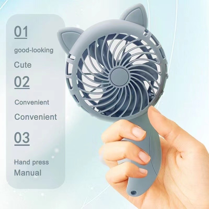 Hand Held Fan Hand Pressure Fan Mini portable fan without battery ...