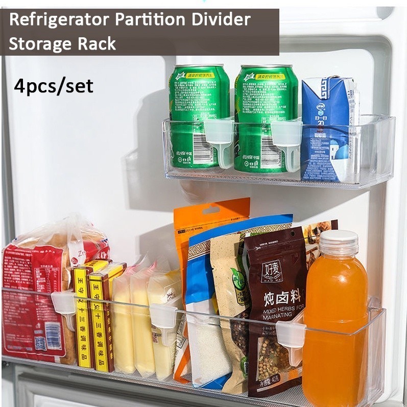 BAGIS-Refrigerator Partition Divider Storage Rack Dividers Organizer ...