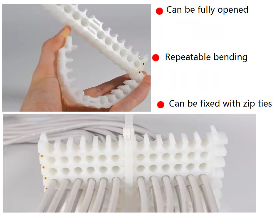 12X5 60 Holes Network Cable Comb Sorting Cat5 Cat6 Cat7 Cat8 Hine Wire ...
