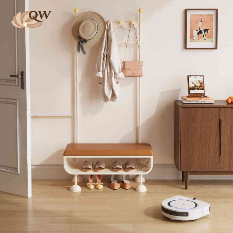 qw56tyutye3.sg Entrance Shoe Changing Clothes Rack Solid Wood ...