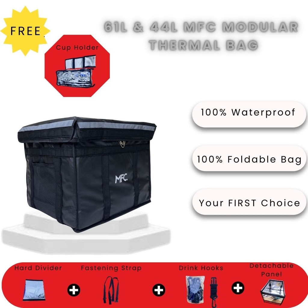 [Waterproof] MFC Modular Food Delivery Box Thermal Bag for
