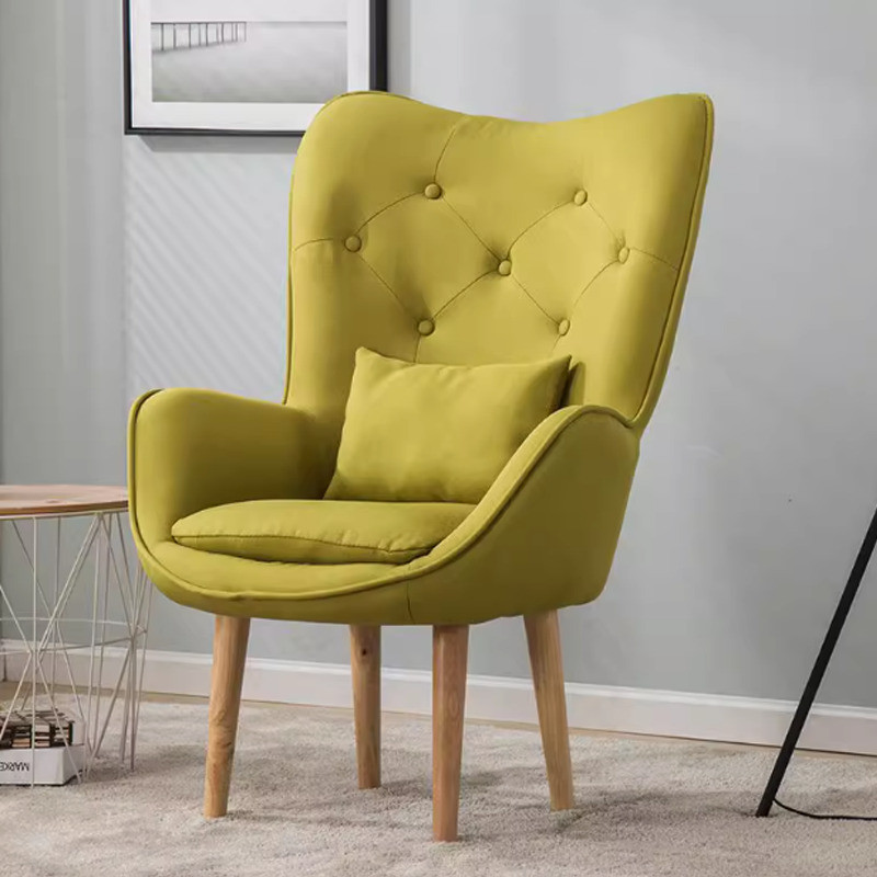 POPO Chair Armchair Modern Lazy With Ottoman Single Sofa Chair Shopee Singapore