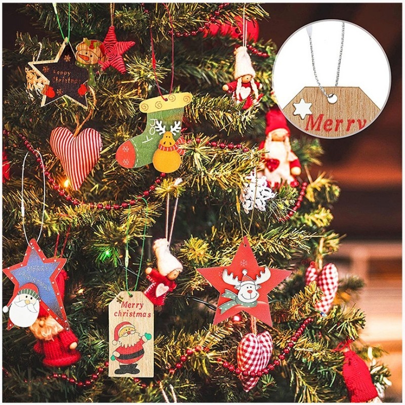 100pcs Christmas Rope Polyester String Thread Lanyard Line Xmas Tree ...