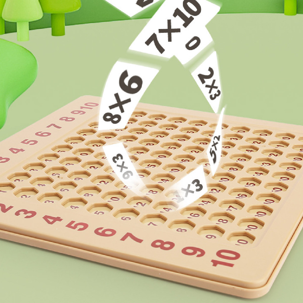 99 multiplication board Montessori Math Toys Fun Wooden Magnetic game ...