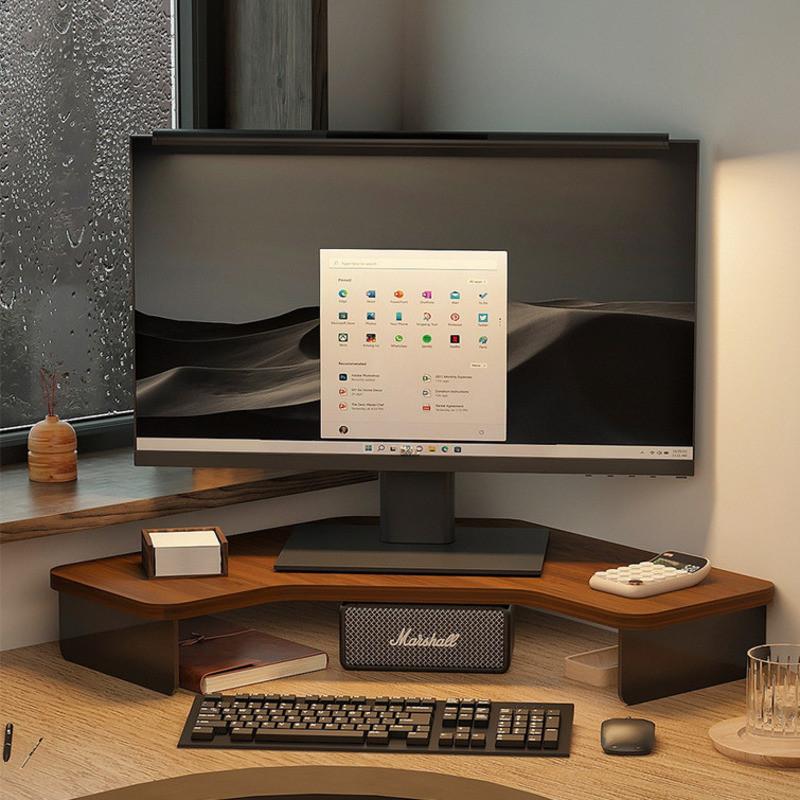 Office Desk Corner Organizer Monitor Stand Desktop Computer Heightening ...
