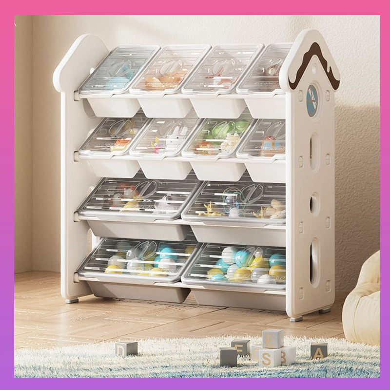 hencangtian01.sg Small Cabinet Children's Toy Storage Rack Home Multi ...