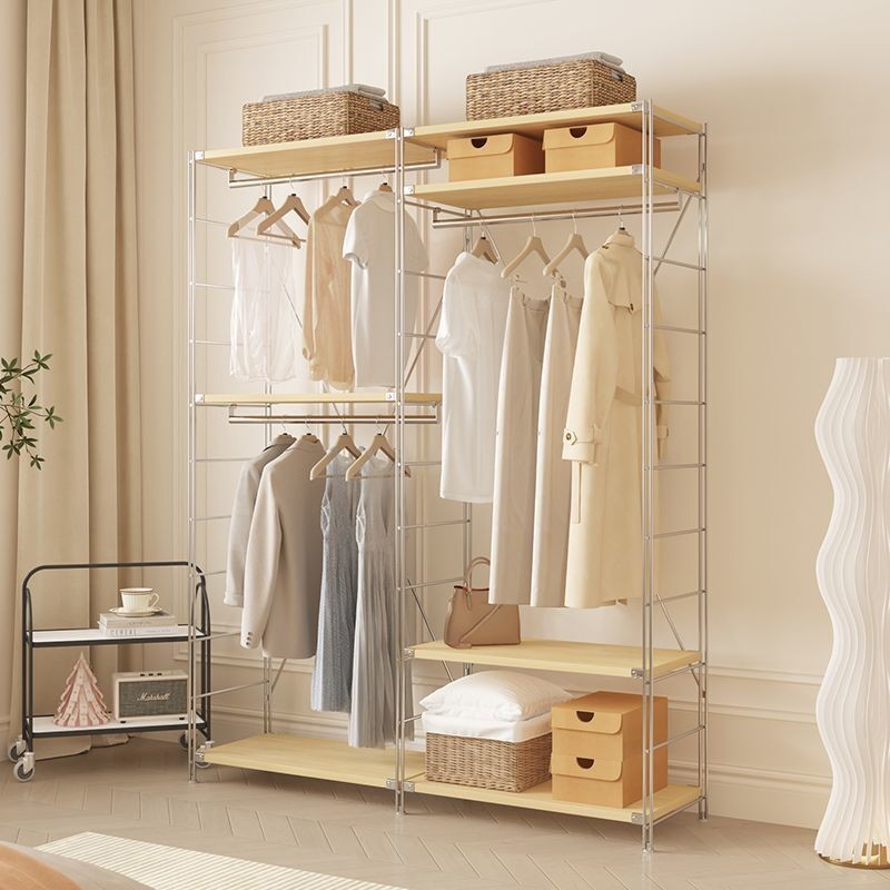 Japanese Style Coat Rack Clothes Rack Bedroom Floor-standing Clothes ...