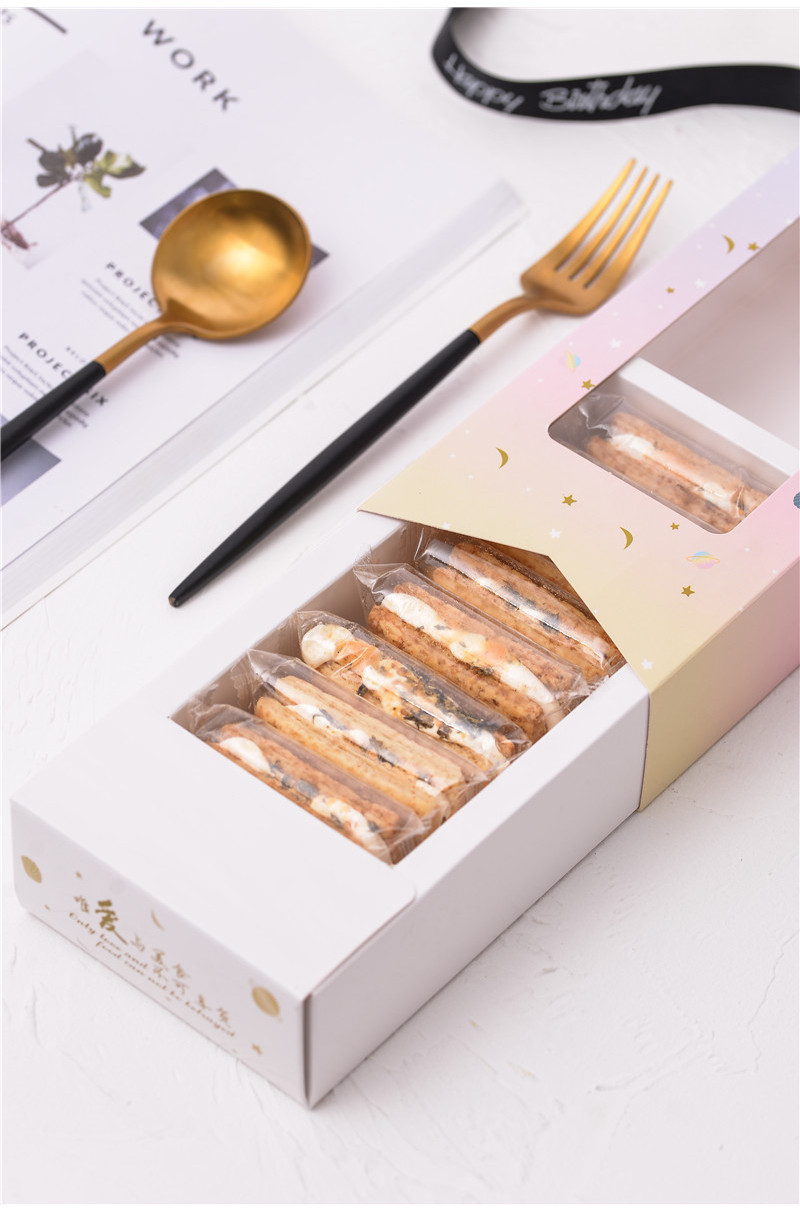 200g 台湾方块酥咸蛋黄饼干燕麦千层酥牛轧饼干Taiwan Cube Crisp Salted Egg Yolk Biscuits ...