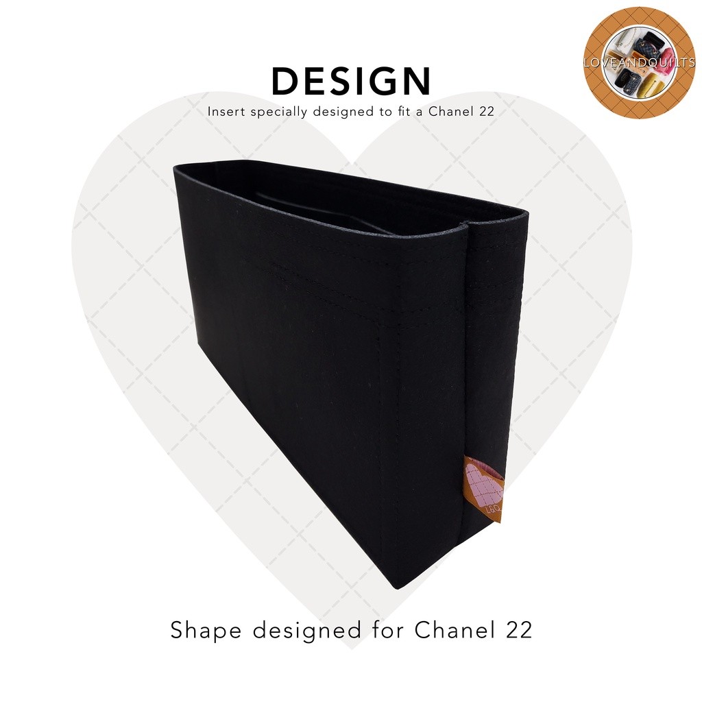 Bag Organizer Insert for Chanel 22 Shaper bag Liner | Premium Felt ...