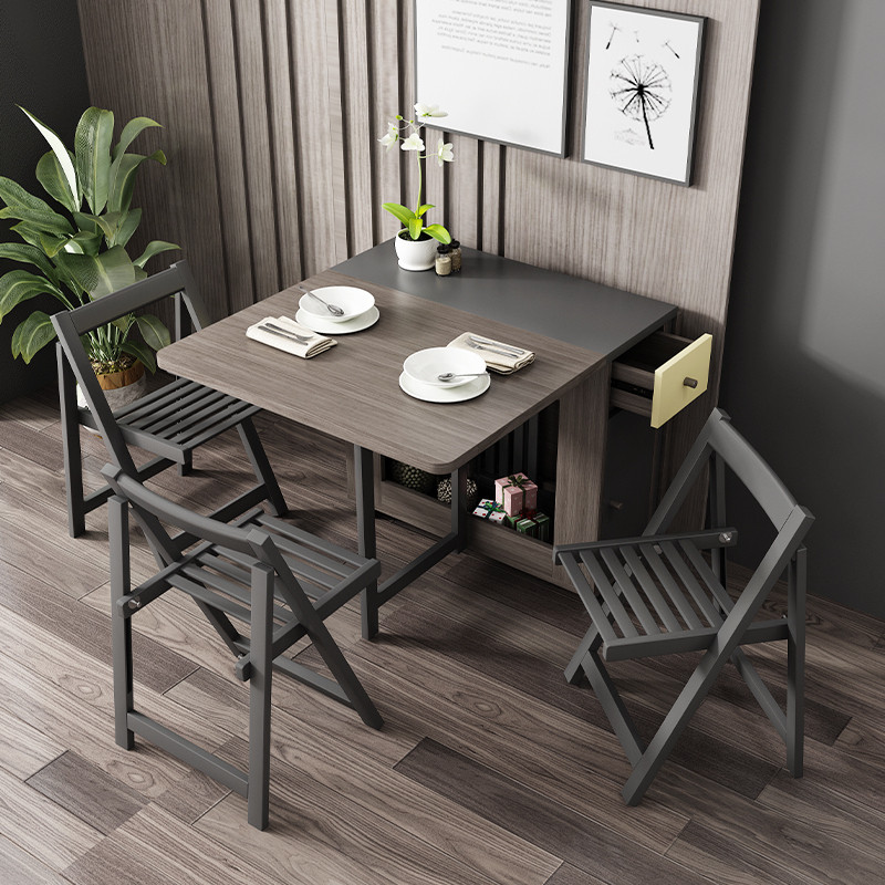 Folding Dining Table For Small Household Units, Simple And ...