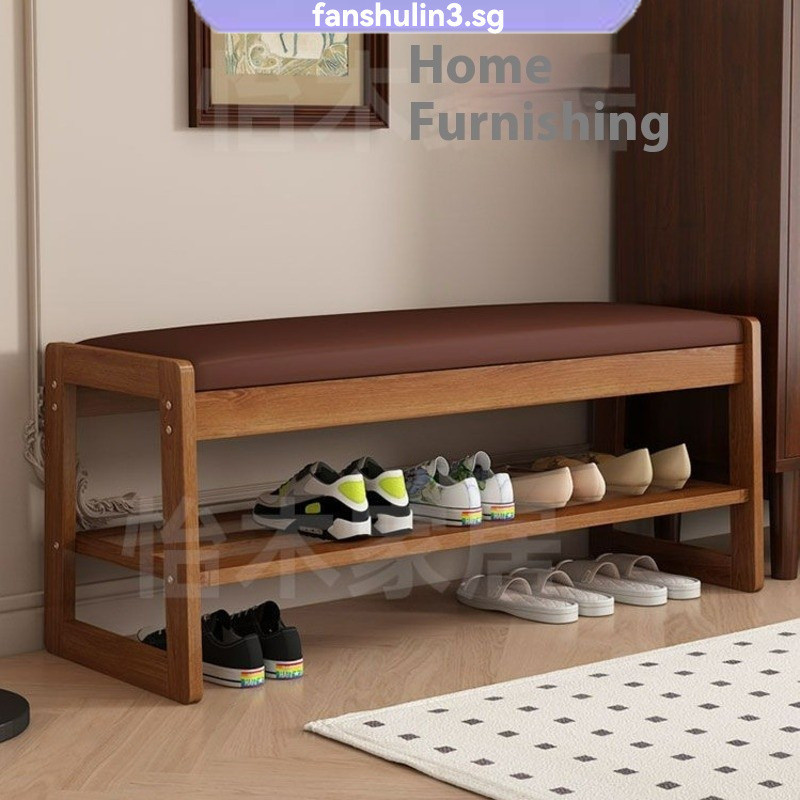 Solid Wood Shoe Rack Shoe Cabinet Entrance Shoe Rack Bench Chinese ...
