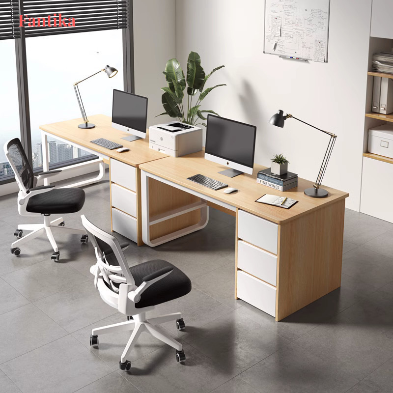 [100/120/140cm] Office Table Computer Table with Drawer High Desk Study ...