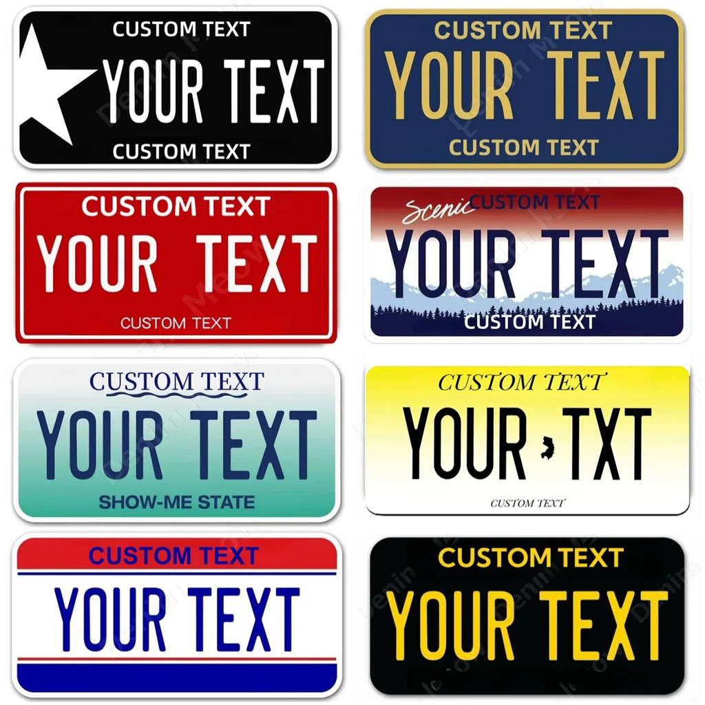 Your Text Custom License Plate Aluminum Sign Plate Customized Text ...