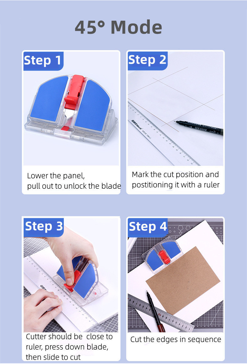 Kw-triO 45&90 Degree Bevel Mat Board Cutter Photo Frame Kraft KT Foam ...