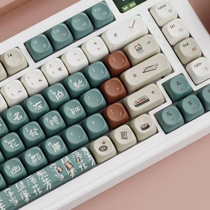 Chinese Style Retro Keycaps PBT Thermal Sublimation Material 6.25u OQO ...