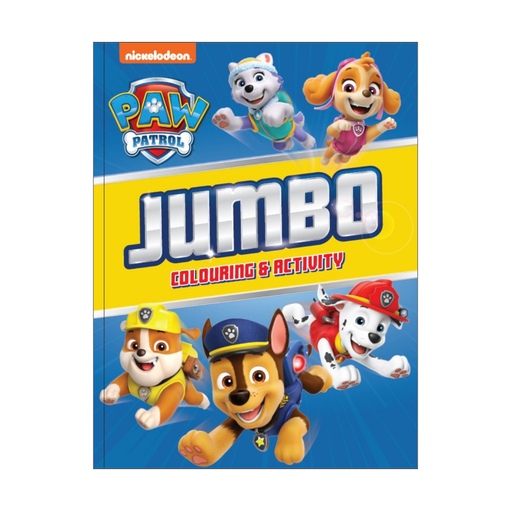 Paw Patrol Jumbo Colouring & Activity Book With Fun Activities | Shopee ...