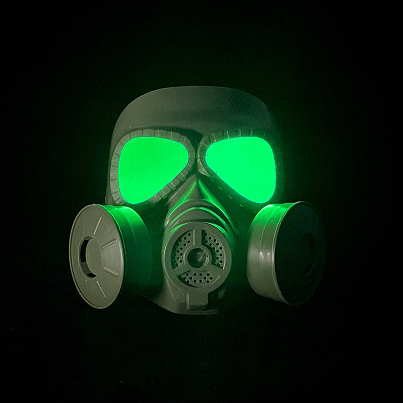 Luminous Mask Airsoft CS Cosplay Clothing Protection Full Face LED Gas ...
