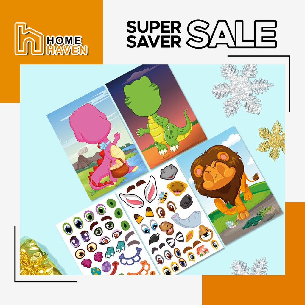 HOME HAVEN Changing Sticker Dress Up Sticker Quiet Book DIY Dress Up 