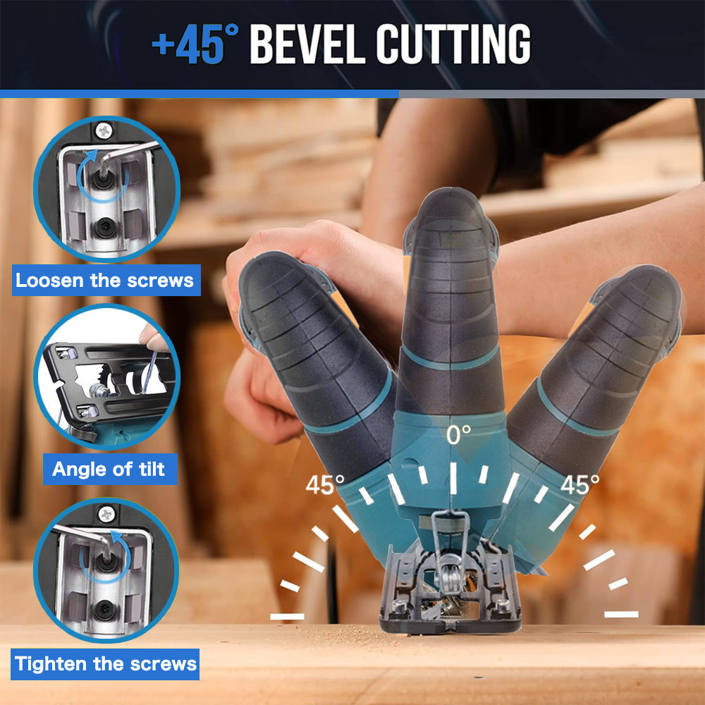 45 Degree Tilt Angle Electric Jigsaw Portable Multi-Function ...