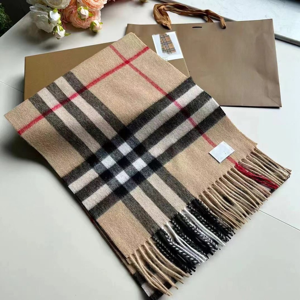 Burberry scarf classic plaid sales