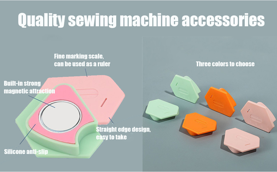 2PCS Seam Guide for Sewing Machine, Polygonal Multifucntional