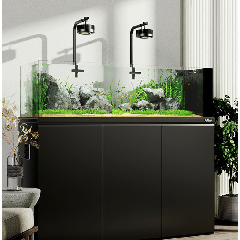Stream Tank Fish Tank Bottom Filter Integrated Ultra-Clear Glass Medium ...