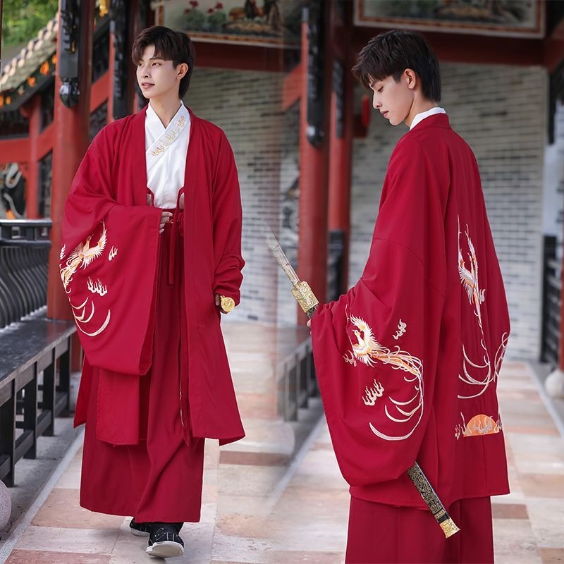 Dragon And Phoenix Traditional Hanfu Men's Suit Fairy Elegant Wedding ...