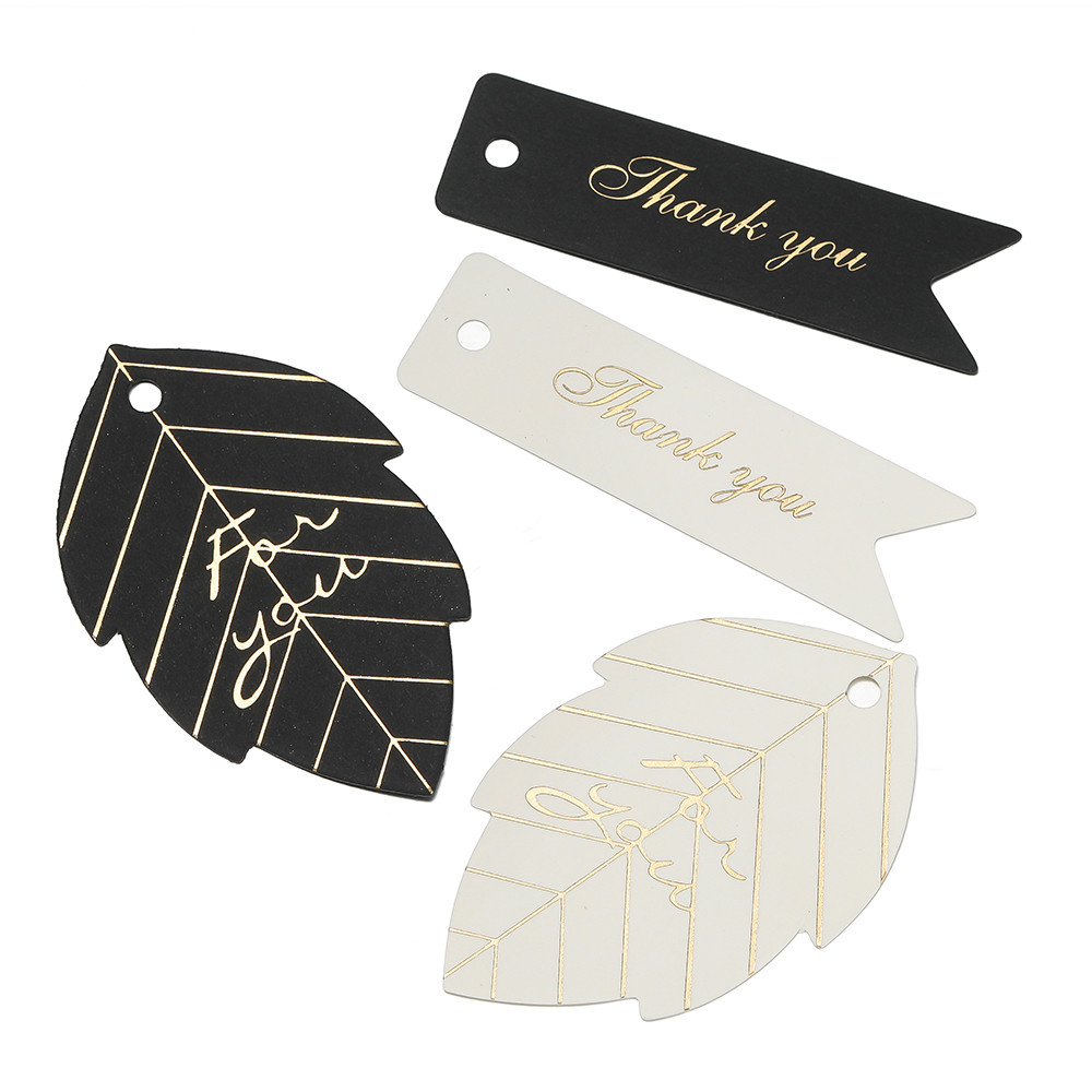 St. kunkka 50Pcs Packaging Labels Gilding Handmade Tags Multi-Shape ...