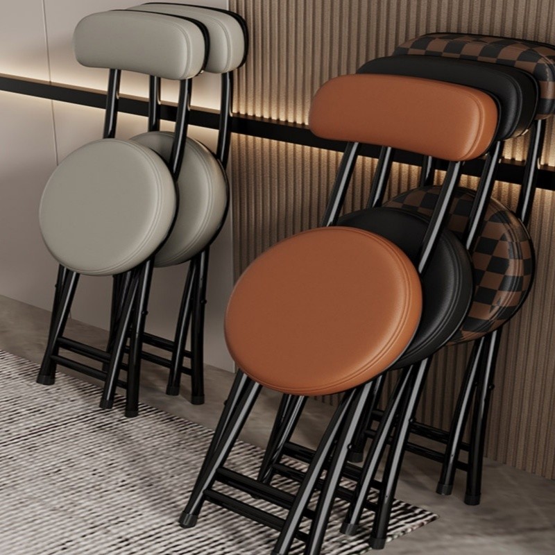 High Legged Folding Round Stools Stools Small And Simple Folding Chairs ...