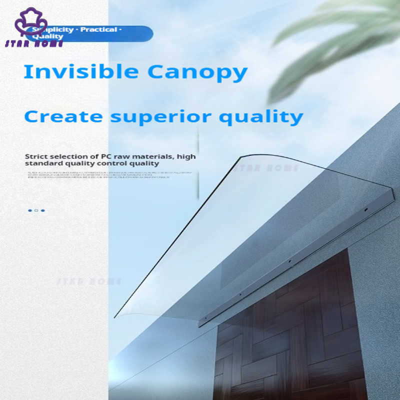 STAR Invisible Awning Without Bracket Transparency Organic Balcony Bay ...