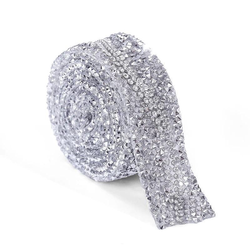 1Yard/pack 20mm Resin Rhinestone Trim Ribbon Hot Fix Crystal Chain ...