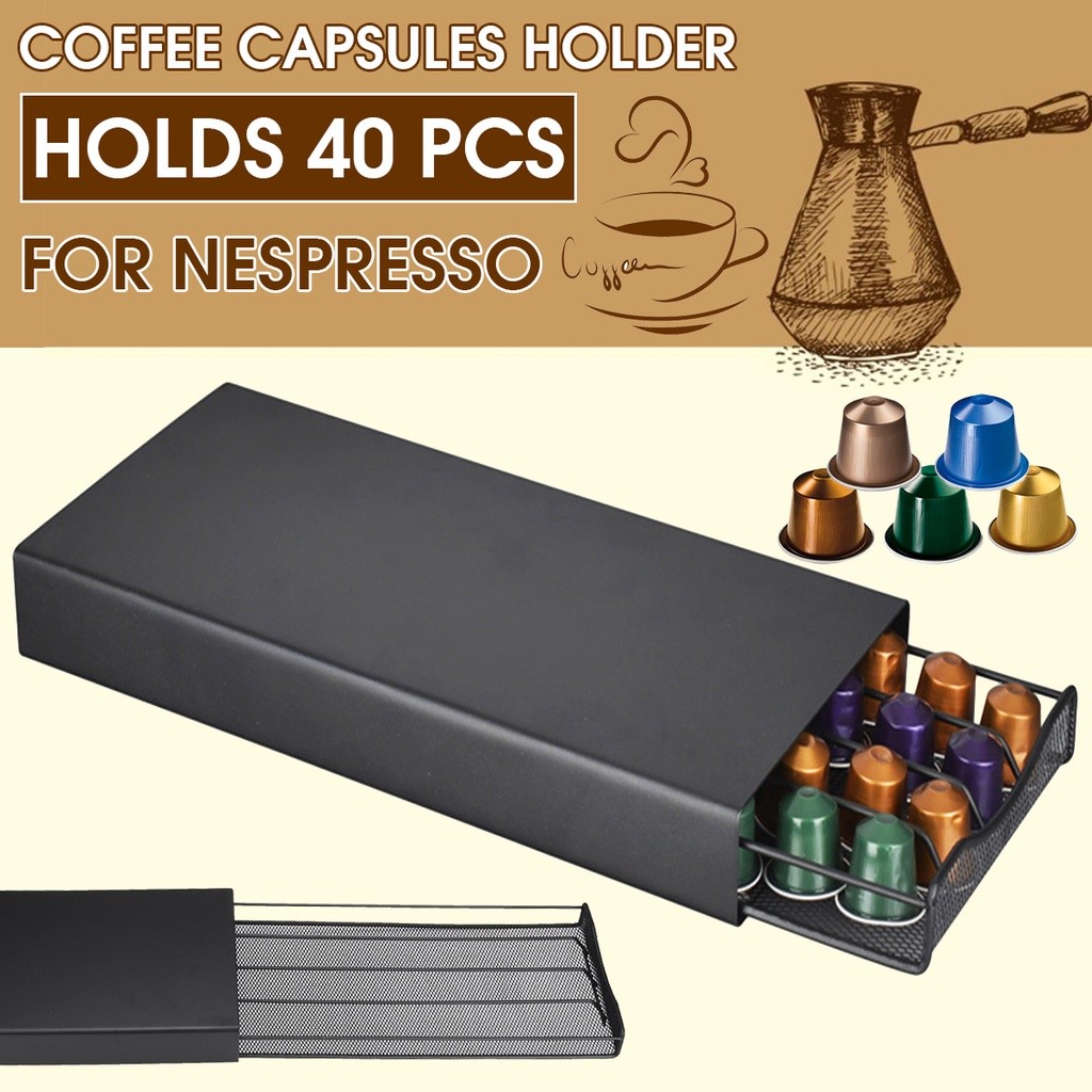 1pc 40Pods Coffee Capsule Organizer Storage Stand Practical Coffee ...