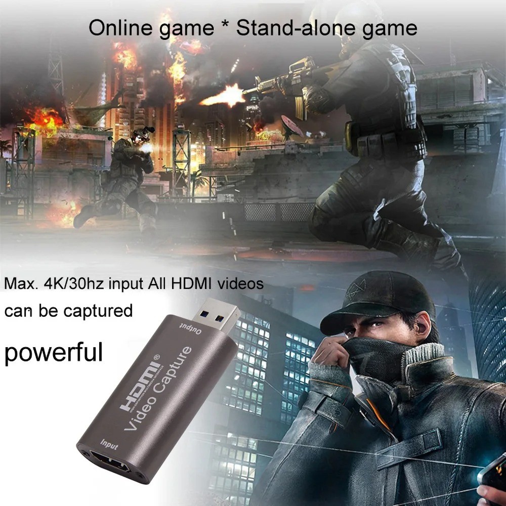 Video Capture Card USB2.0 1080P USB to HDMI Video Adapter Capture Card ...